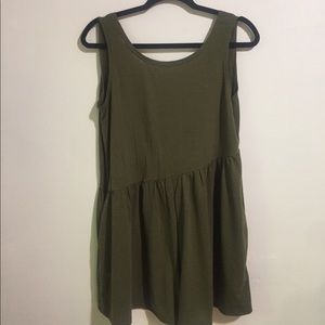 dark green romper! nwot